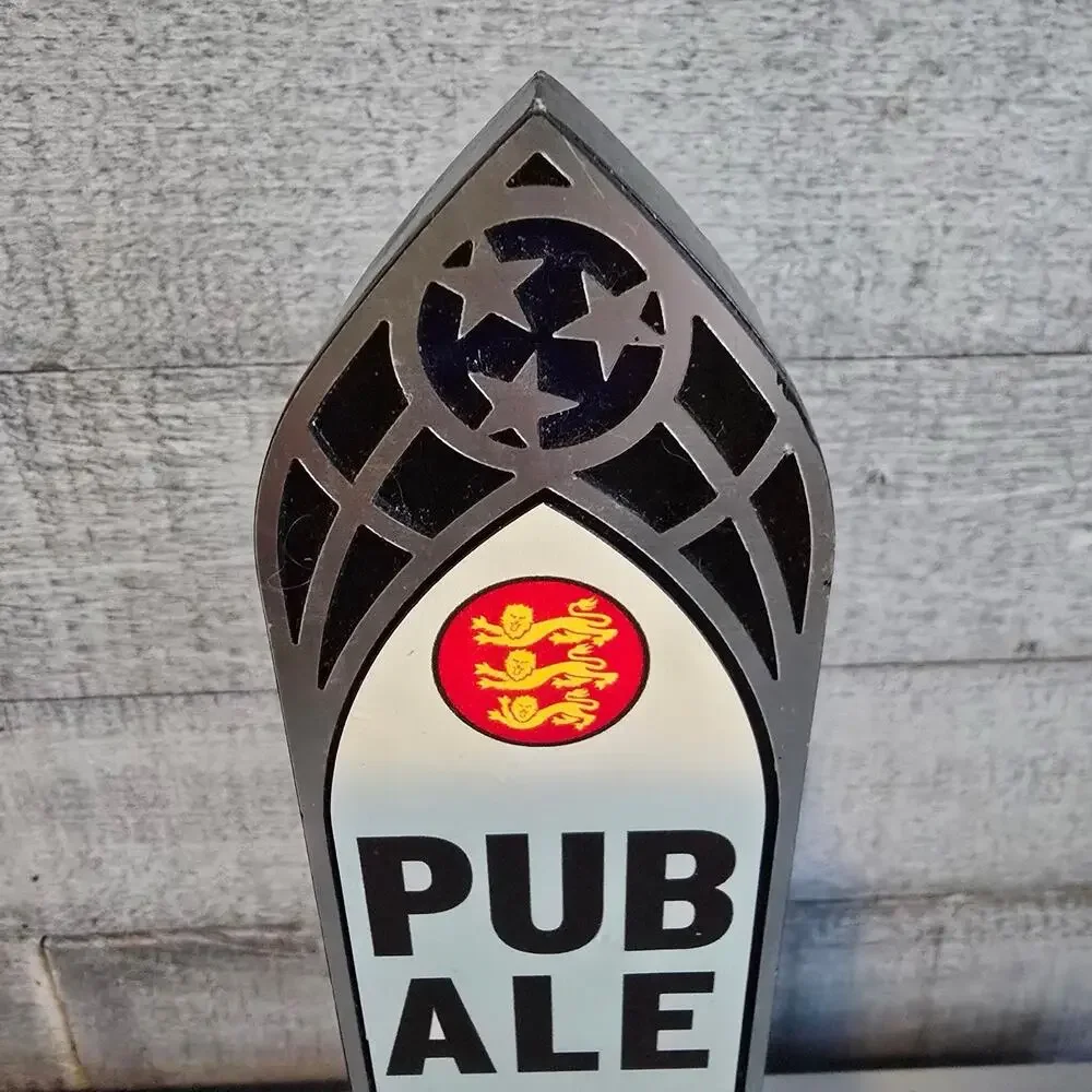 Black Abbey Brewing‎ Beer Tap Handle Double Sided Bock Krampus Nacht Pub Ale
